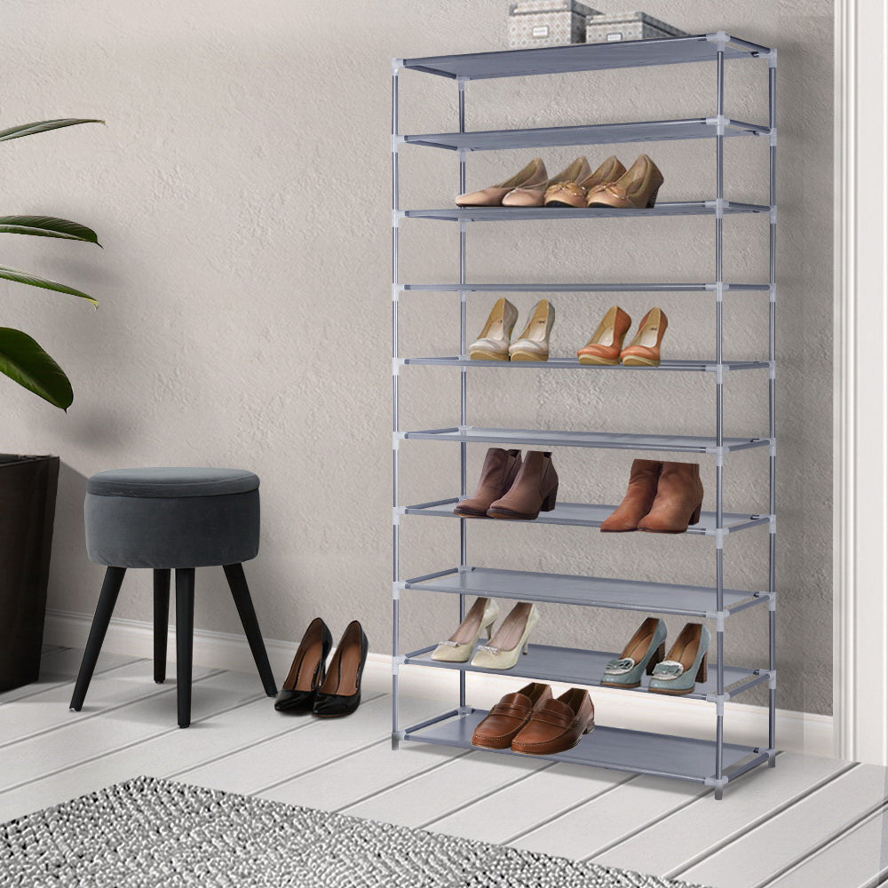 Artiss Shoe Rack Cabinet Stackable 10-Tier Grey