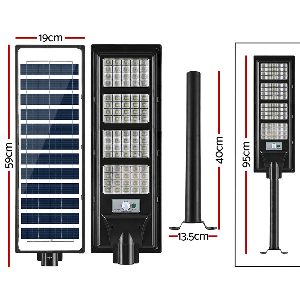 Leier 320 LED Solar Street Light Flood Motion Sensor Remote