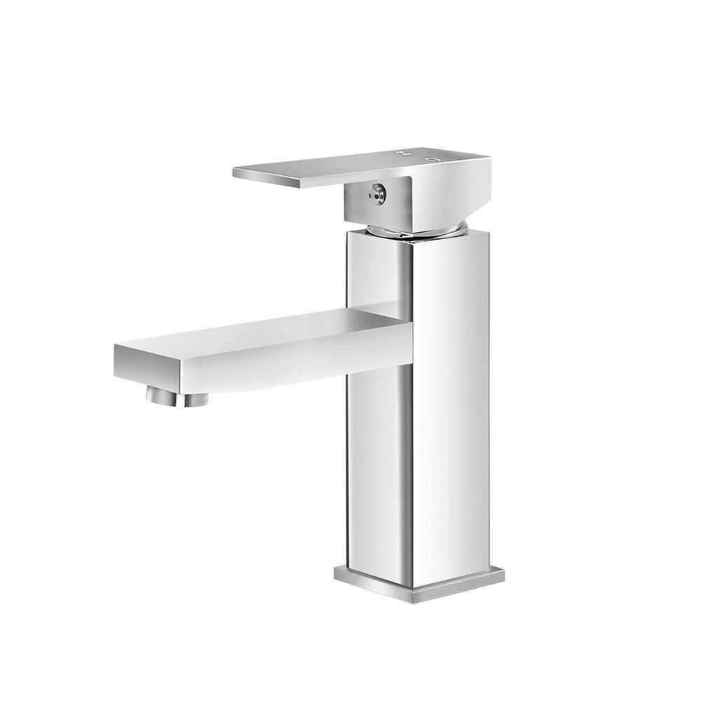 Cefito Bathroom Basin Mixer Tap Square Faucet Vanity Laundry Chrome