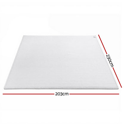 Giselle 203x230cm Throw Blanket Fleece Soft Lightweight Cozy Sofa Couch Bed Throw