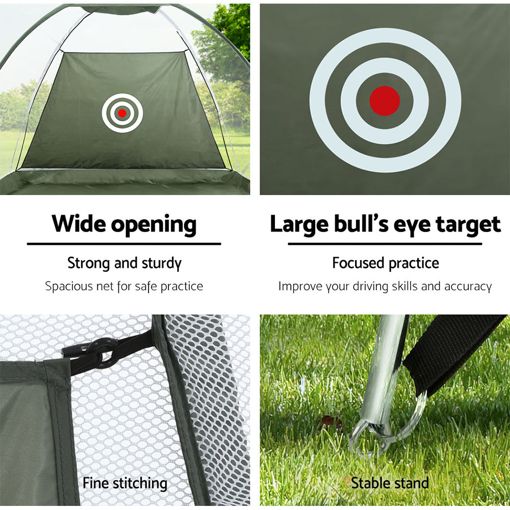 Everfit 3M Golf Practice Net Portable Training Aid Driving Target Tent Green