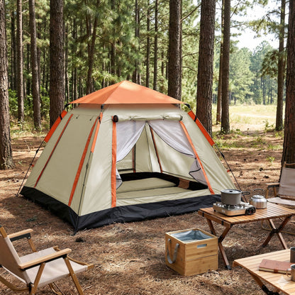 Weisshorn Pop Up Camping Tent 3-4 Person Automatic Tent Instant Setup Waterproof