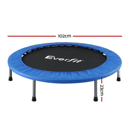 Everfit 40-Inch Fitness Trampoline Rebounder Mini Round Trampoline Home Workouts