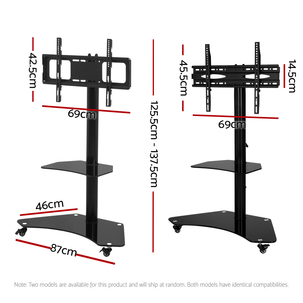 Artiss Mobile TV Stand for 32"-70" TVs Mount Bracket Portable Solid Trolley Cart