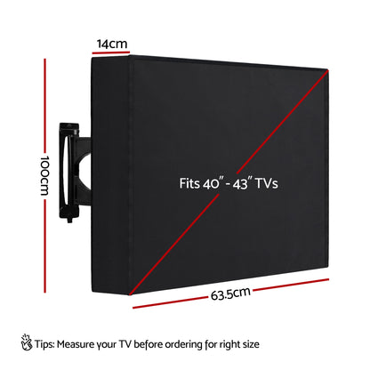 Artiss 40-43 Inch TV Cover Waterproof Outdoor Patio Flat Television Protector