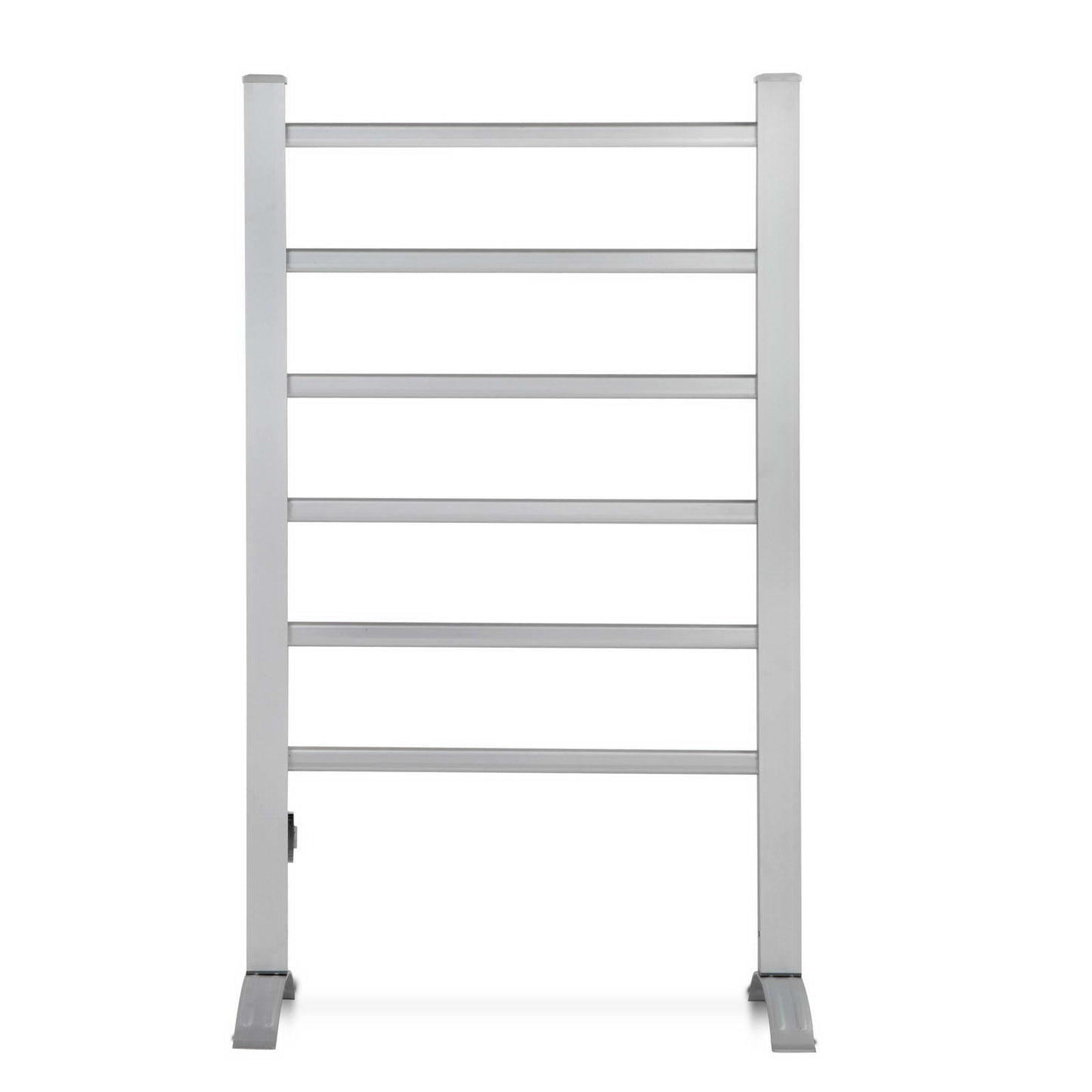 Devanti Electric Heated Towel Rail Rack 6 Bars Freestanding Clothes Dry Warmer