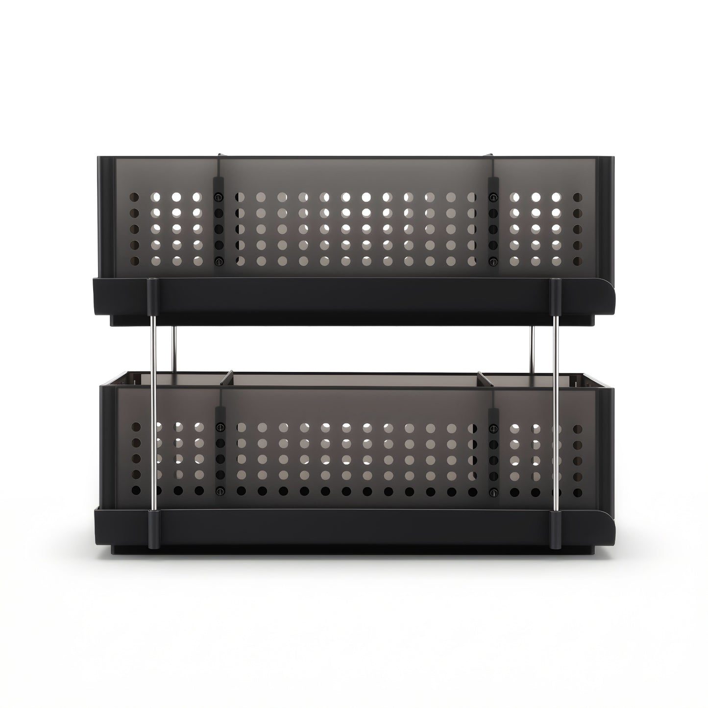 Artiss Under Sink Organizer 2 Tier Pull Out Drawer with Removable Baskets & Divider
