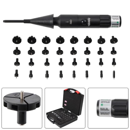Professional Laser Bore Sight Kit Multiple Caliber Upgraded Green Bore Sighter.