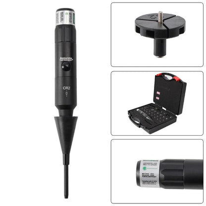 Professional Laser Bore Sight Kit Multiple Caliber Upgraded Green Bore Sighter.