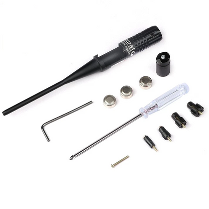 Laser Bore Sighter Boresighter Kit For .22 to .50 Caliber Scope w/ Battery Tool