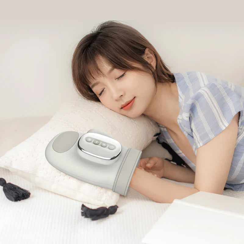 Electric Hand Massager with Airbag Compression Grey
