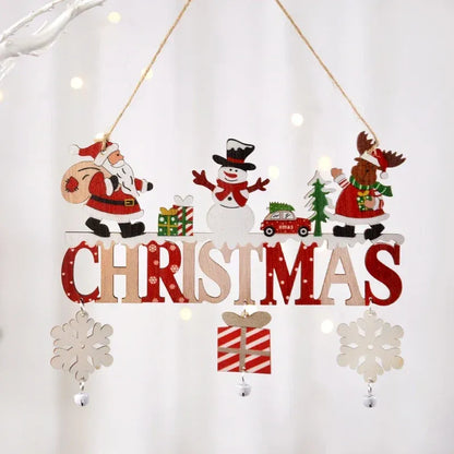 Trendbay Wooden Santa Claus Gnome Hanging Ornament Door & Tree Decoration