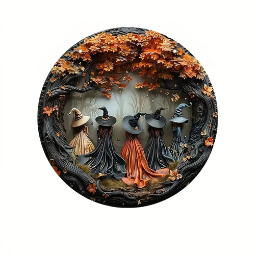 Trendbay Halloween Gothic Witch Wooden Hanging Sign