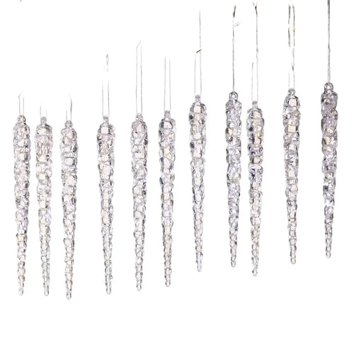 Acrylic Christmas Icicle Ornaments 13cm Hanging Decor