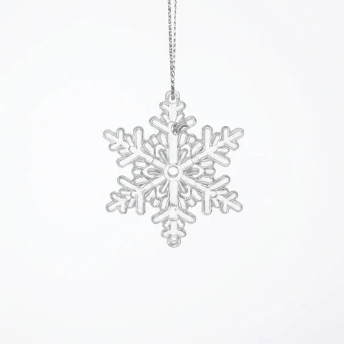 Trendbay 10Pcs Glitter Snowflake Christmas Ornaments Sparkling Hanging