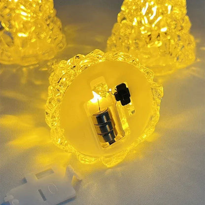 Trendbay Set of 3 Crystal-Style Christmas Tree Night Lights – Mini
