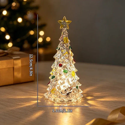Trendbay Set of 3 Crystal-Style Christmas Tree Night Lights – Mini