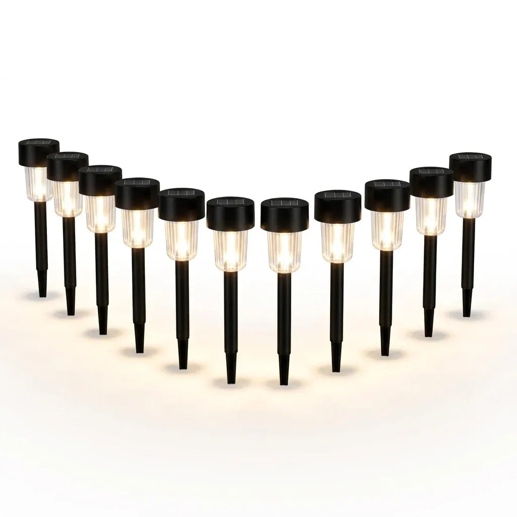 10-Pack Solar Garden Pathway Lights – 31.5cm