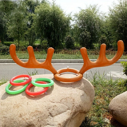 Trendbay Inflatable Antler Ring Toss Game 2-Set PVC Party Game