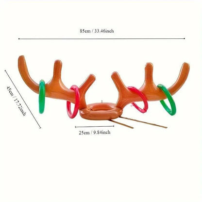Trendbay Inflatable Antler Ring Toss Game 2-Set PVC Party Game