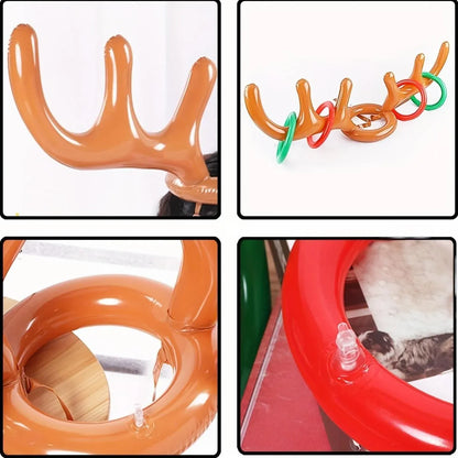 Trendbay Inflatable Antler Ring Toss Game 2-Set PVC Party Game
