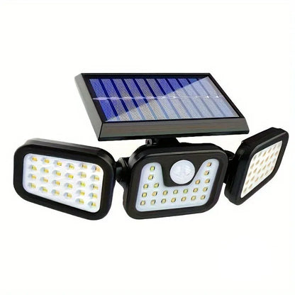 Trendbay 1pc 74-LED Solar Motion Sensor Wall Light 3-Level