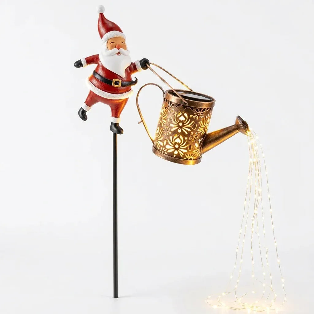 82CM Solar Santa Claus Kettle Light for Christmas