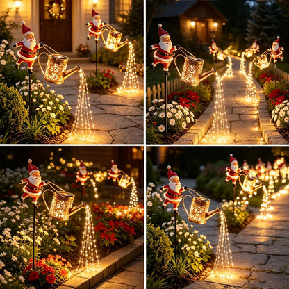 82CM Solar Santa Claus Kettle Light for Christmas