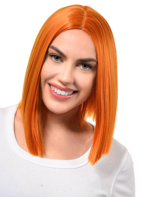 Ginger Womens Deluxe Heat Resistant Bob Costume Wig