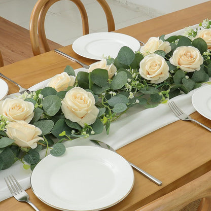 Artificial Eucalyptus Vine white
