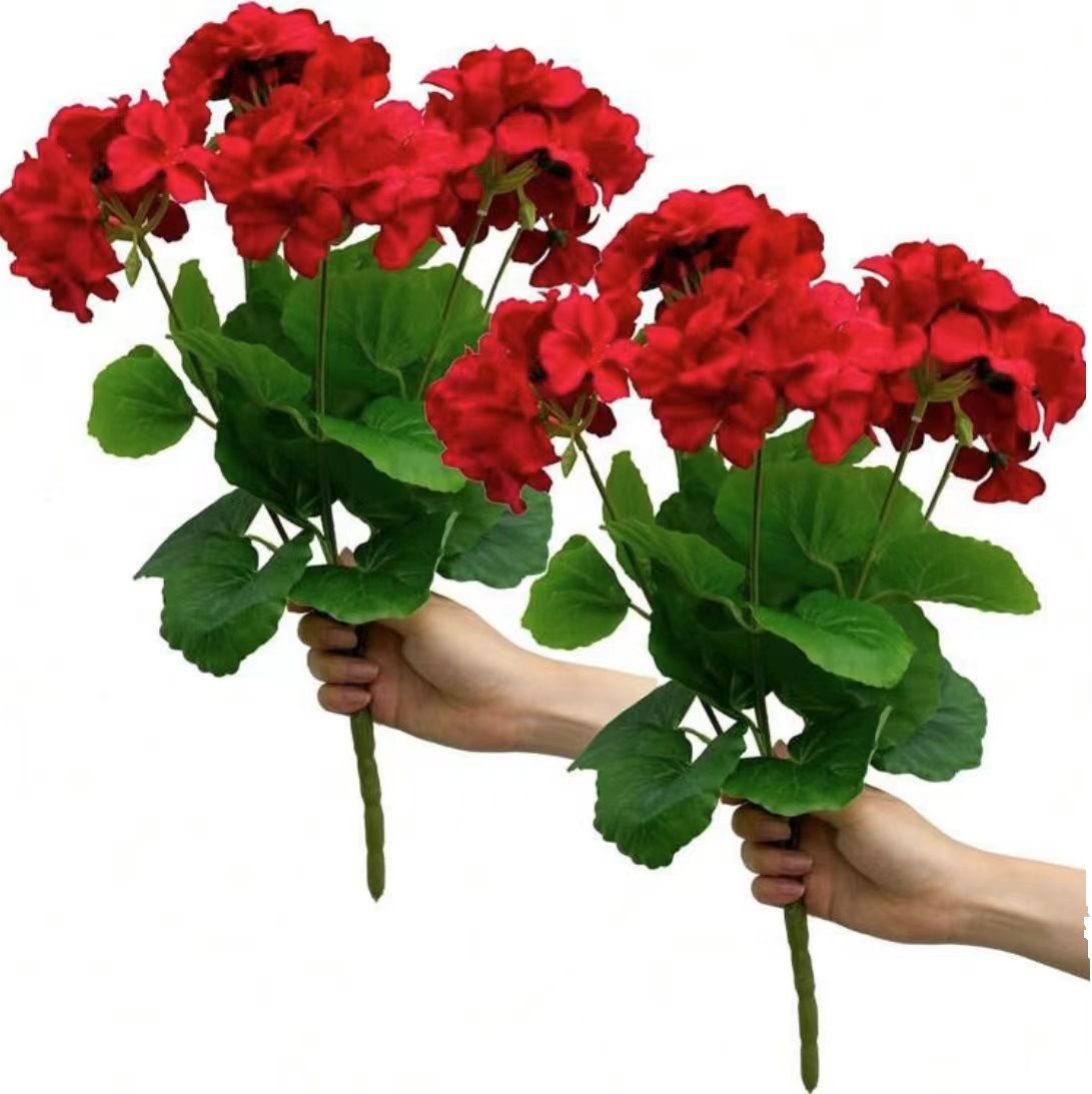 Artificial Flowers Red