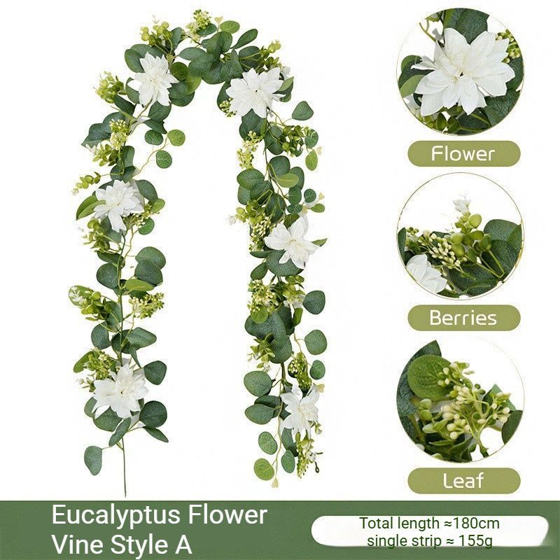 Eucalyptus with Flowers - P