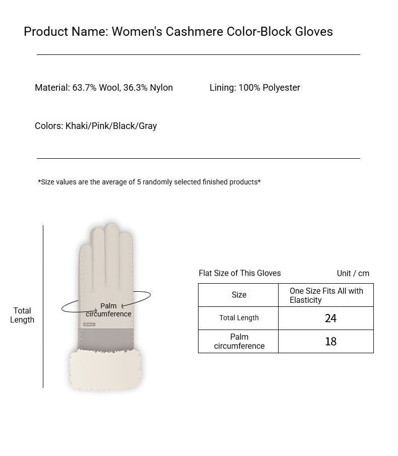 Ladies Winter Warm Cashmere Gloves DY43 Grapefruit Pink