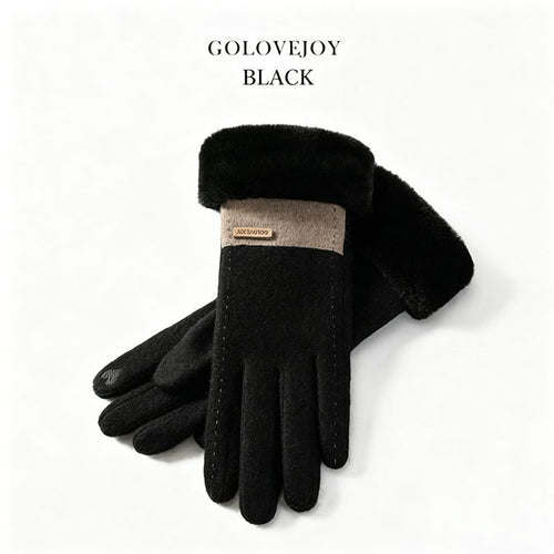 Ladies Winter Warm Cashmere Gloves DY50 Black