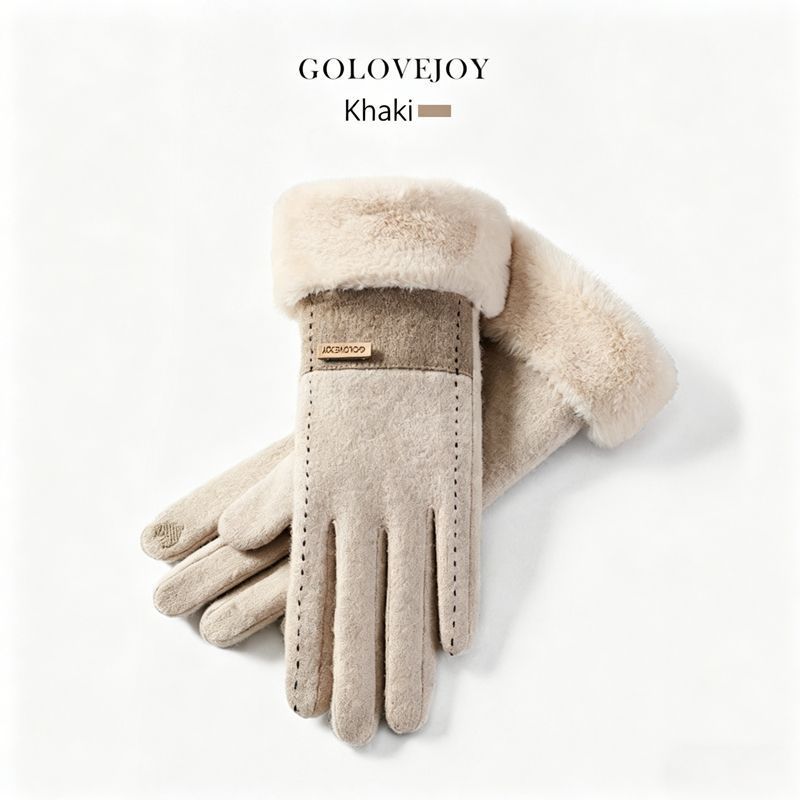 Ladies Winter Warm Cashmere Gloves DY50 Black