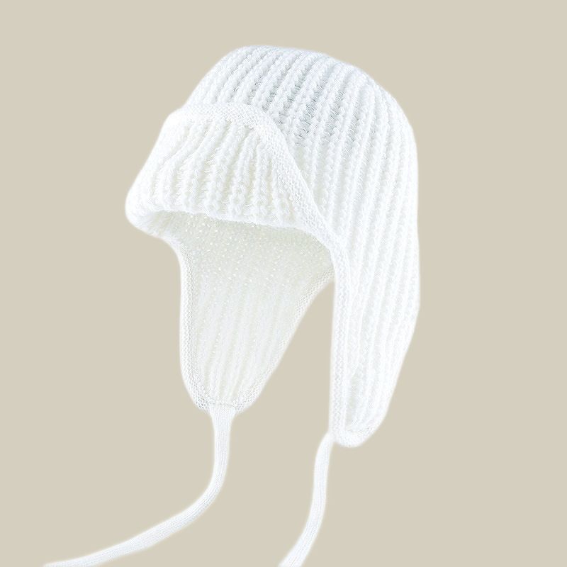 Women Plain Aviator Hat with Earflaps Coffee Brown