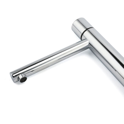 WELS 6L/min Tall Basin Mixer Vanity Sink Bubble Faucet Tap Laundry Chrome Round