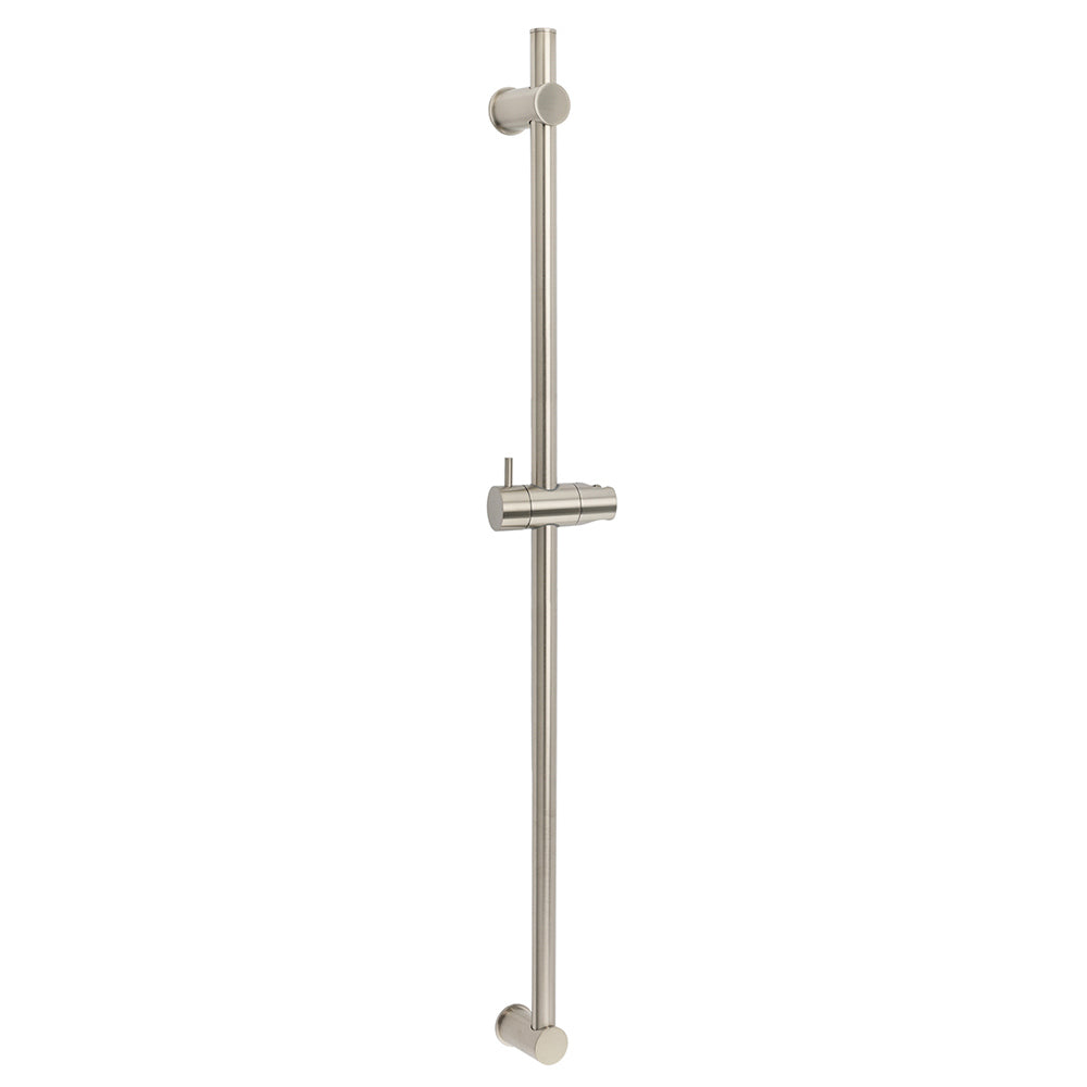 Solid Brass Brushed Nickel Long Sliding Rail Bar Swivel Handheld Shower Holder