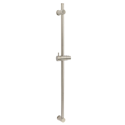 Solid Brass Brushed Nickel Long Sliding Rail Bar Swivel Handheld Shower Holder