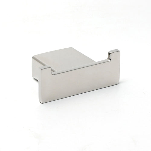 Chrome Square Robe Hook Clothes Towel Holder Bathroom Wall Mounted Hanger Kit