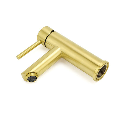 Brushed Gold 7.5L/min Kitchen Laundry Round Basin Mixer Vanity Sink Faucet Tap