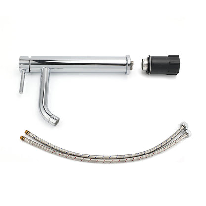 WELS Chrome Tall Basin Kitchen Laundry Mixer Vanity Sink Faucet Tap Curve Outlet