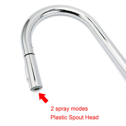 WELS Chrome 2 Modes Spray Pull Out Kitchen Swivel Faucet Sink Tap Laundry Mixer