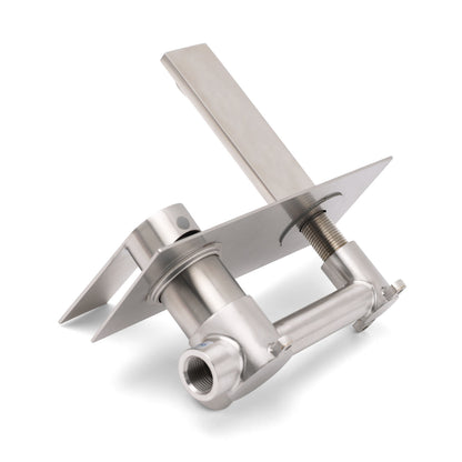 WELS Bruhsed Nickel Square Wall Concealed Basin Mixer Laundry Faucet Tap Spout