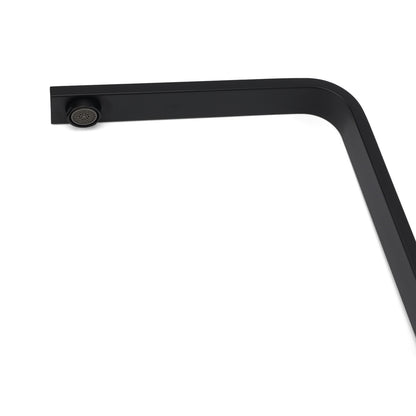 WELS Matte Black High Rise Gooseneck Kitchen Sink Laundry Mixer Faucet Tapware