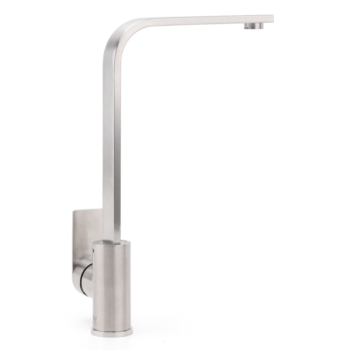 WELS Brushed Nickel Square Kitchen Sink Laundry Mixer 360º Swivel Faucet Tapware