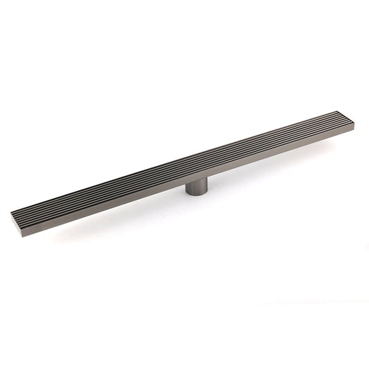 Gun Metal 900mm Strip Fence Linear Shower Grate Floor Drain 50mm Central Waste