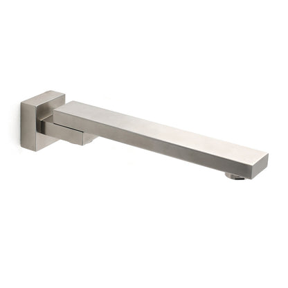Brushed Nickel Square Stainless Steel Swivel Spout Bathtub Bubble Faucet Outlet