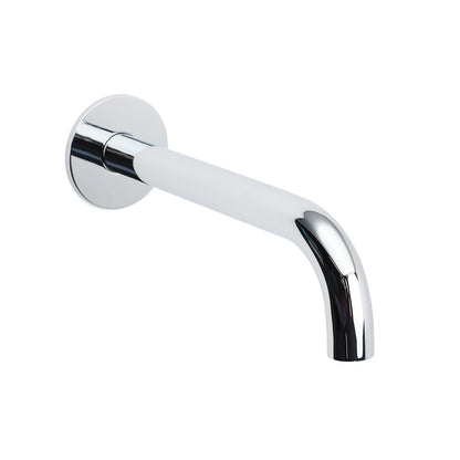 Polisehd Chrome Round 200mm Length Faucet Outlet Bath Tub Water Filler Spout Kit