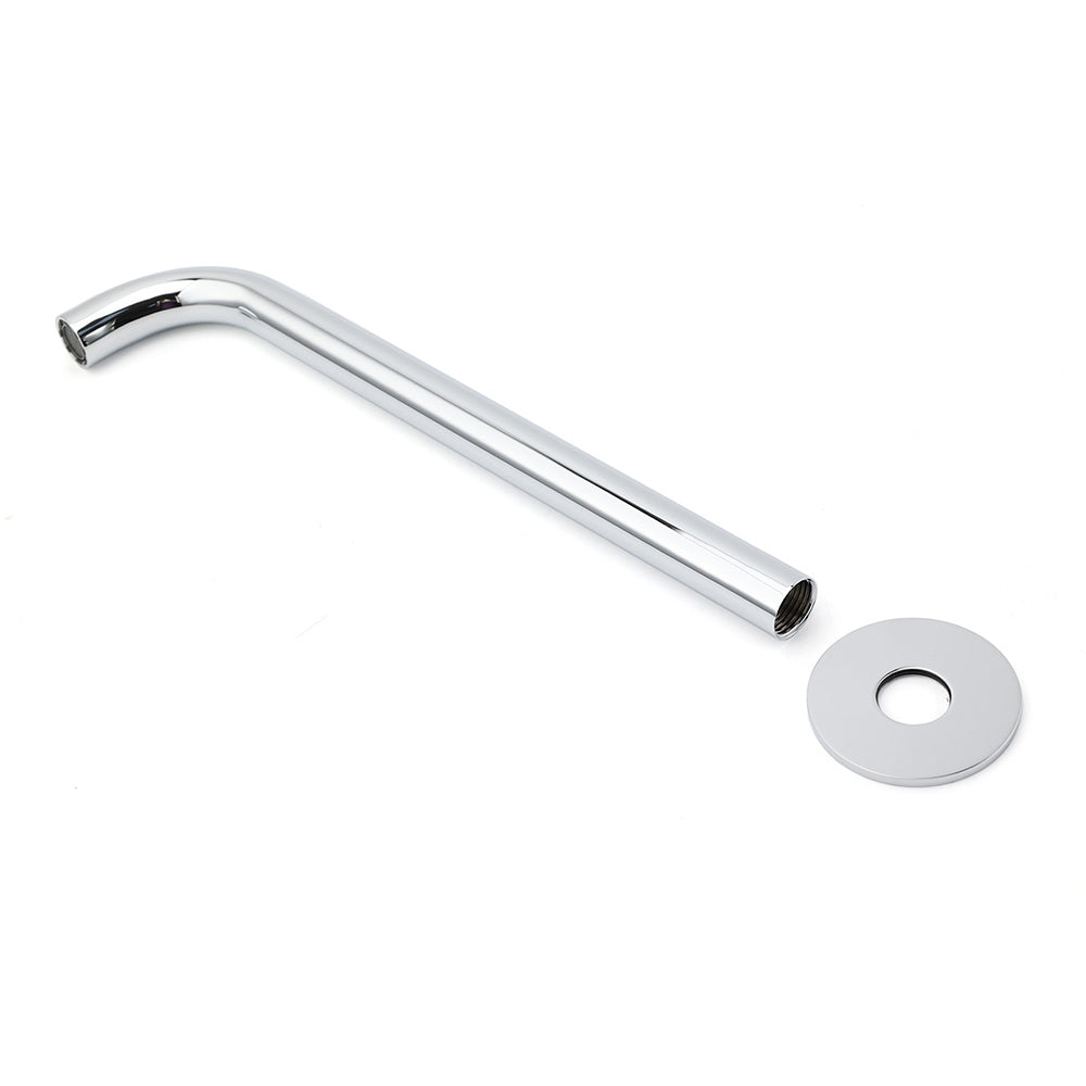 300mm Extra Long Wall Mounted Chrome Round Extention Bathtub Filler Spout Outlet
